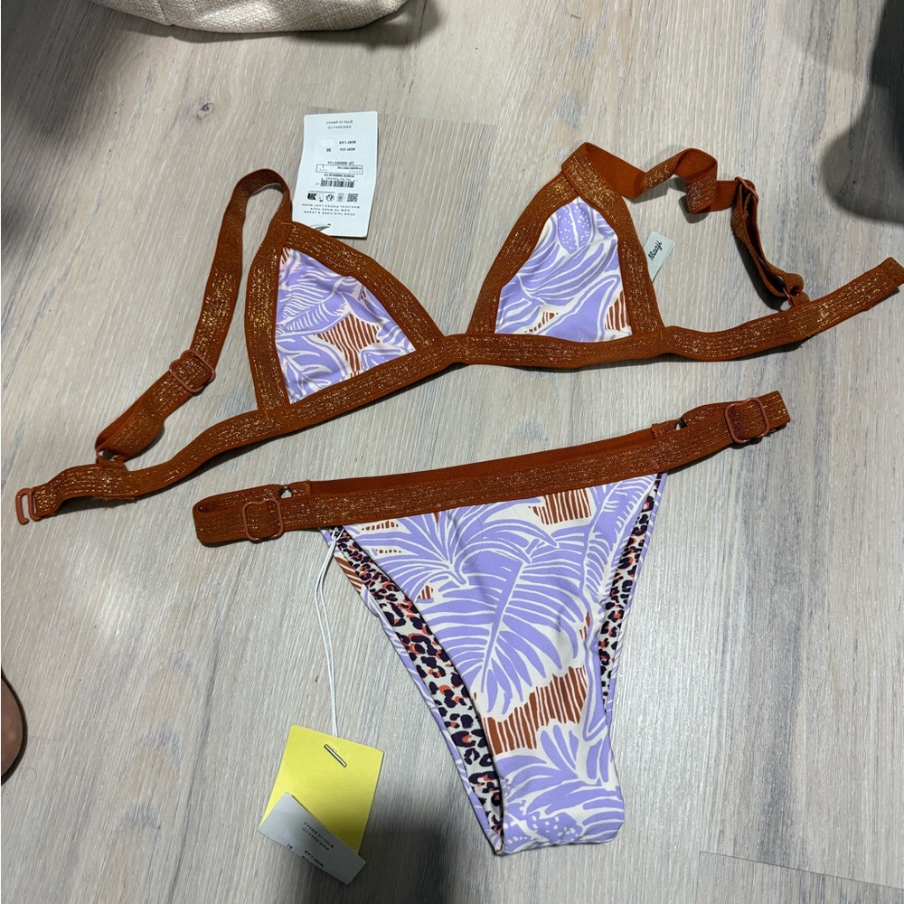 Maaji Wisteria Bloom Raquel Fixed Triangle Bikini - Picture 4 of 6